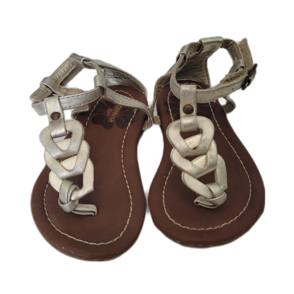 Toddler Gold "Chain Link" Sandals sz 5
